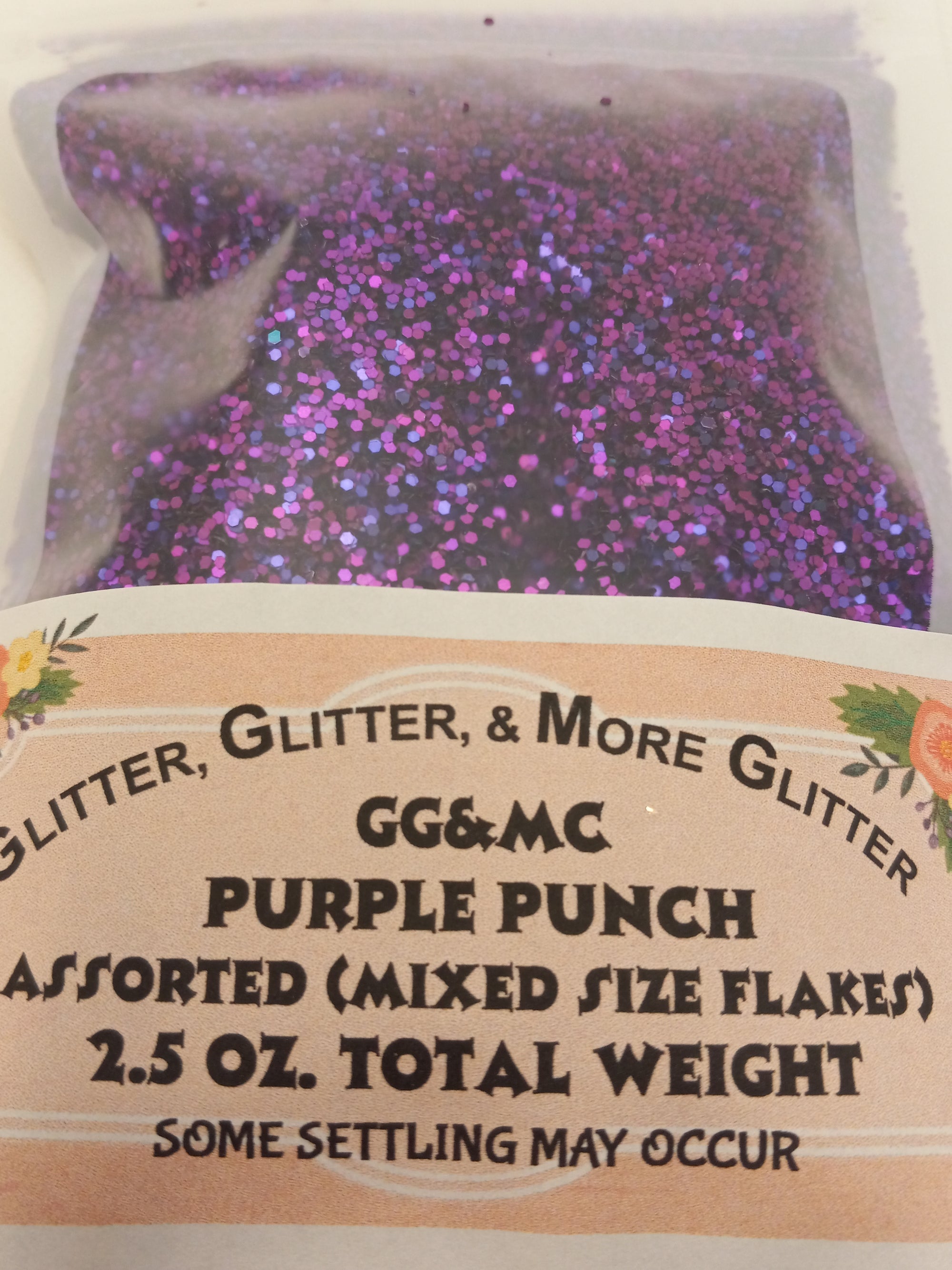 Purple Punch Assorted Size Flakes