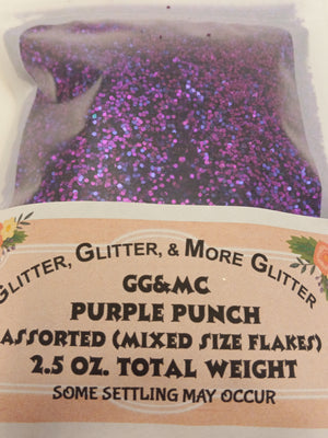 Purple Punch Assorted Size Flakes