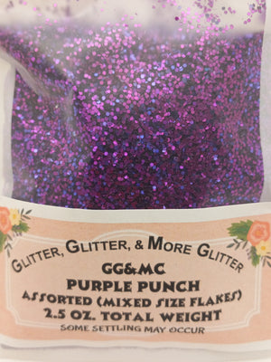 Purple Punch Assorted Size Flakes