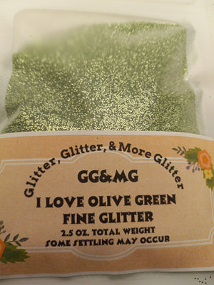 I Love Olive Fine Glitter