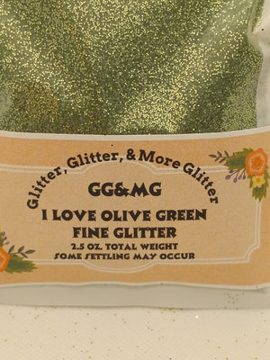 I Love Olive Fine Glitter