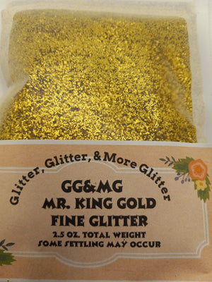 Mr. King Gold - Fine flakes of Gold Glitter.