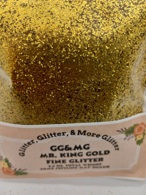 Mr. King Gold - Fine flakes of Gold Glitter.