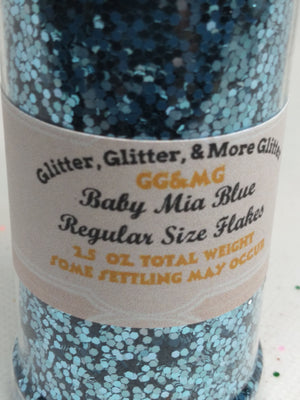 Baby Mya Light Blue Regular Size Glitter (Discontinued)