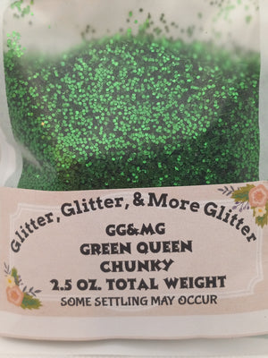 Green Queen - Chunky Glitter