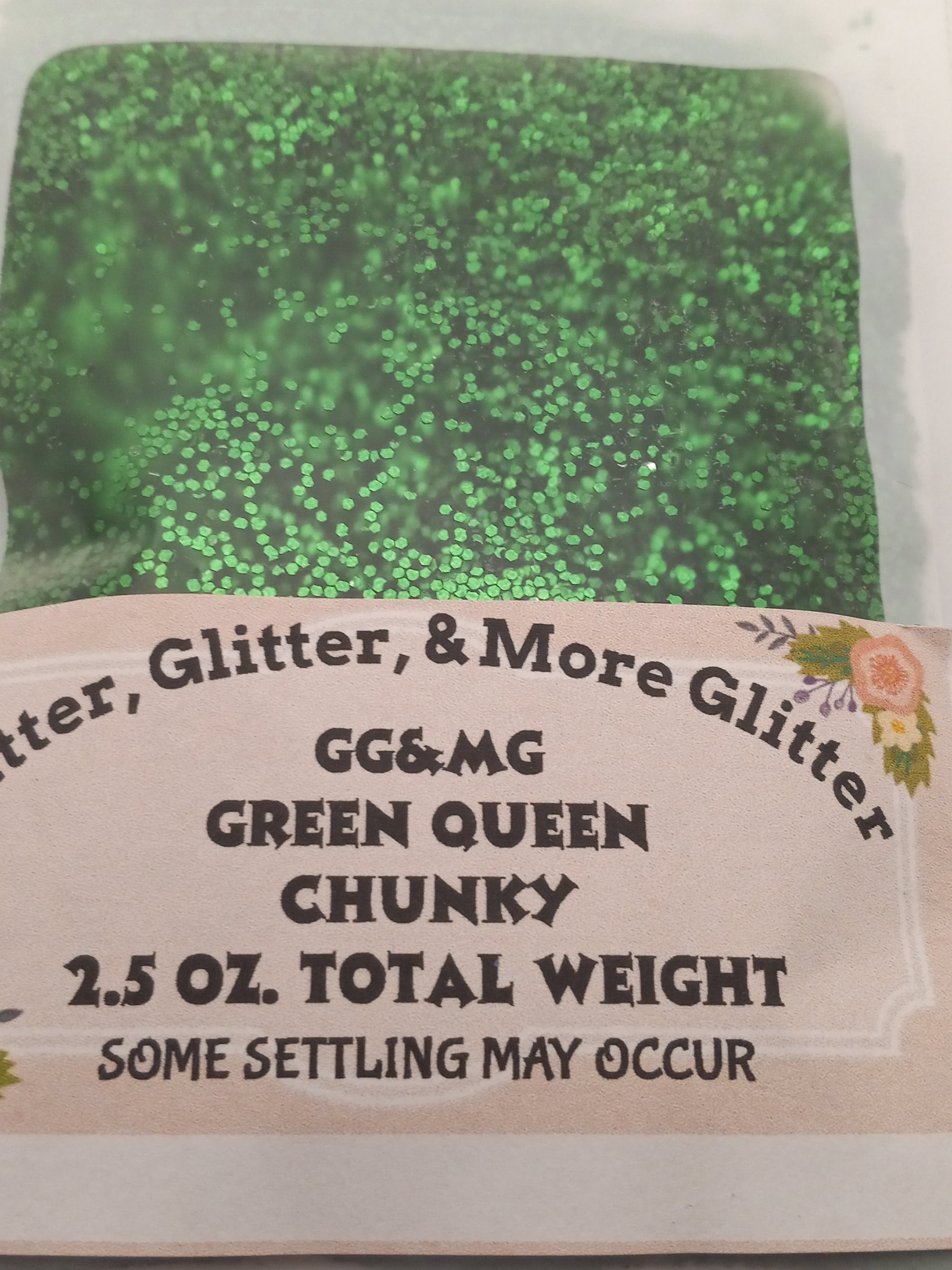 Green Queen - Chunky Glitter