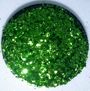 Jazzy Metallic Green Chunky Green Glitter