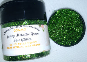 Jazzy Metallic Green Fine Glitter