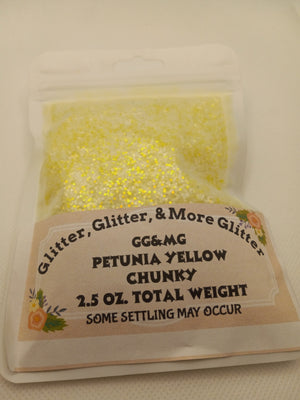 Petunia Yellow Chunky Glitter