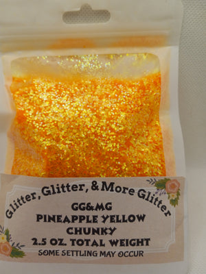 Pineapple Yellow Chunky Glitter