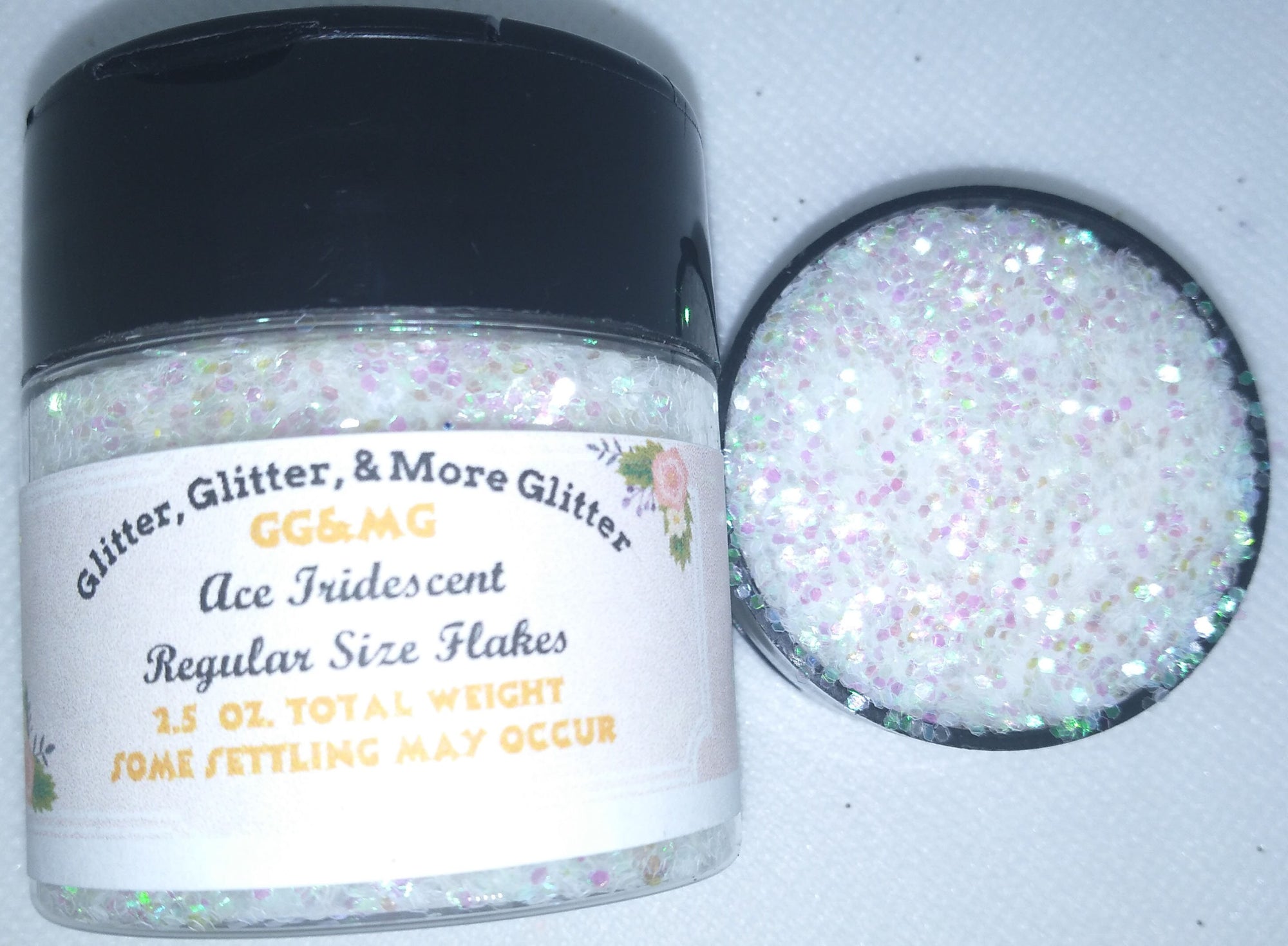 Ace Iridescent Regular Size Glitter Flakes