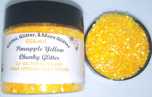 Pineapple Yellow Chunky Glitter