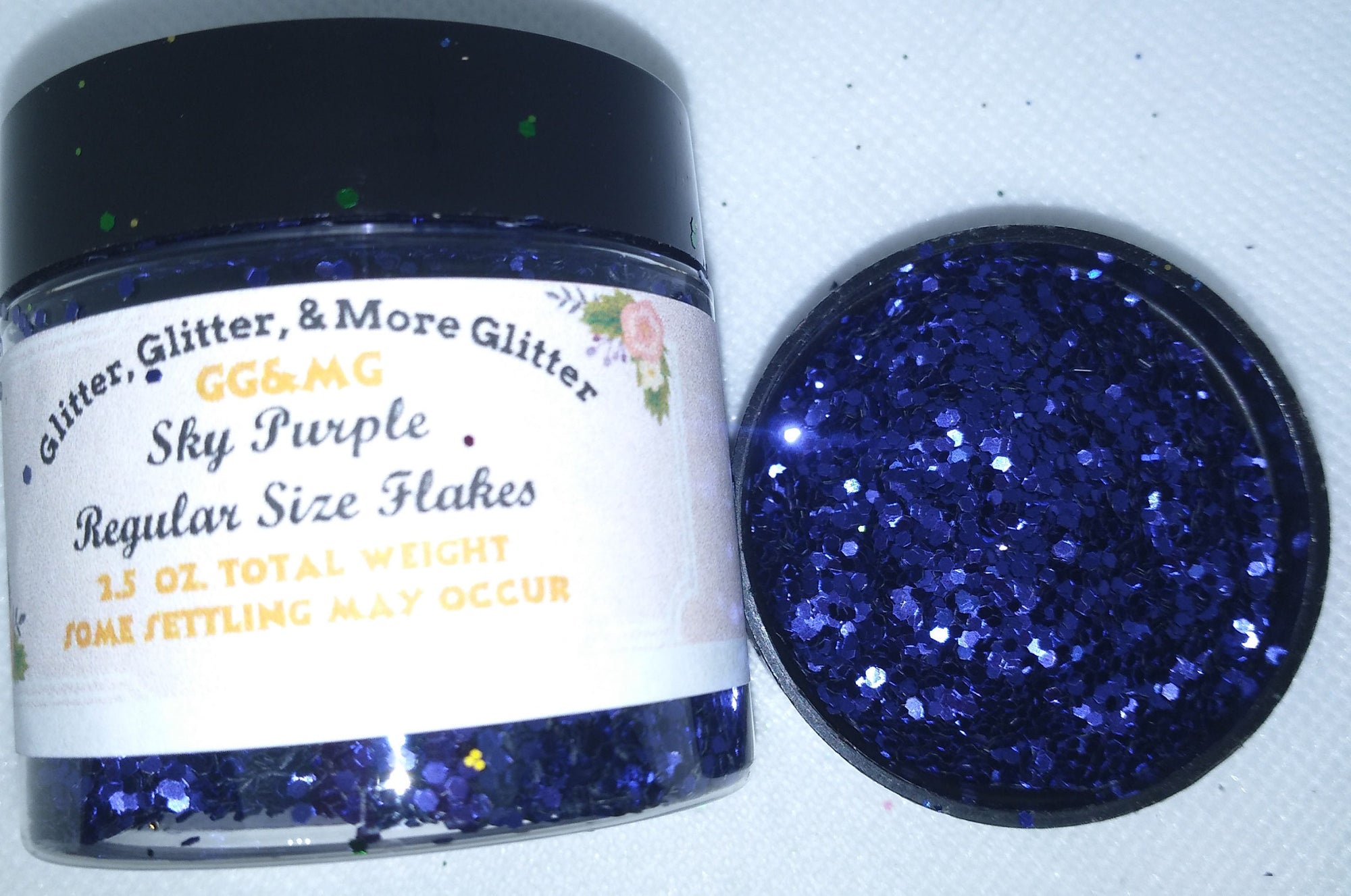 Sky Purple Regular Size Glitter