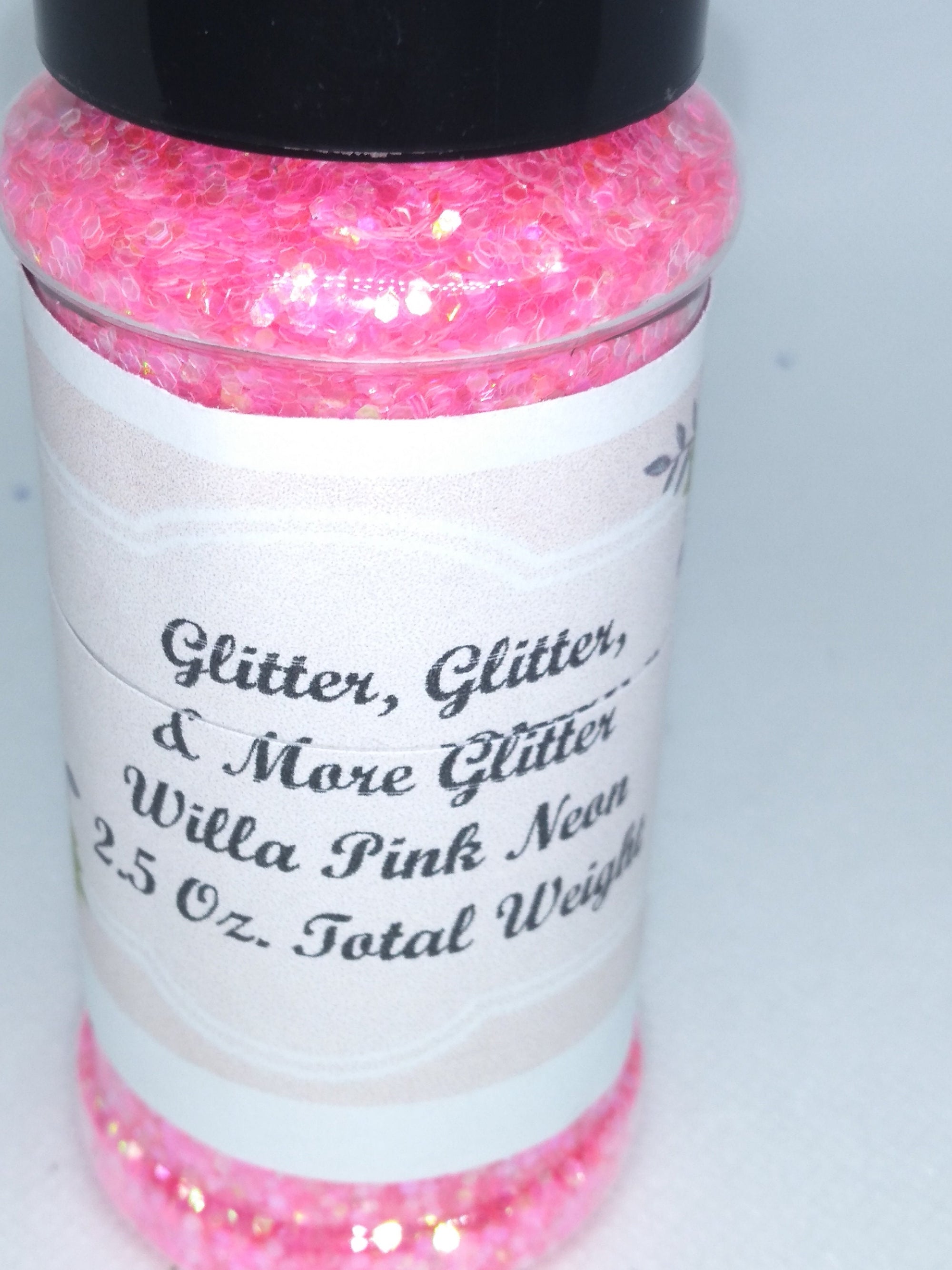 Willa Pink Neon Regular Glitter