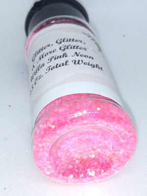 Willa Pink Neon Regular Glitter