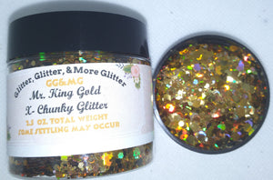 Mr. King Gold - X-Chunky Gold Glitter