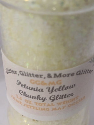 Petunia Yellow Chunky Glitter