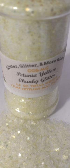 Petunia Yellow Chunky Glitter