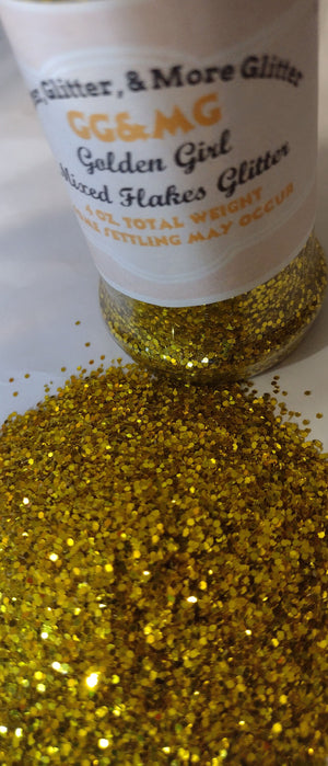 Golden Girl Mixed Size Glitter