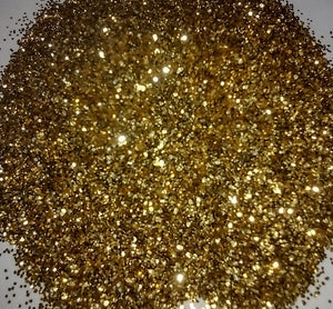 Mr. King Gold - Fine flakes of Gold Glitter.