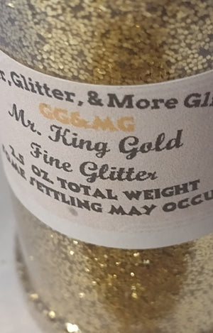 Mr. King Gold - Fine flakes of Gold Glitter.