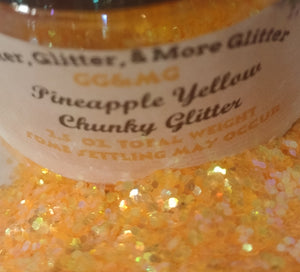 Pineapple Yellow Chunky Glitter